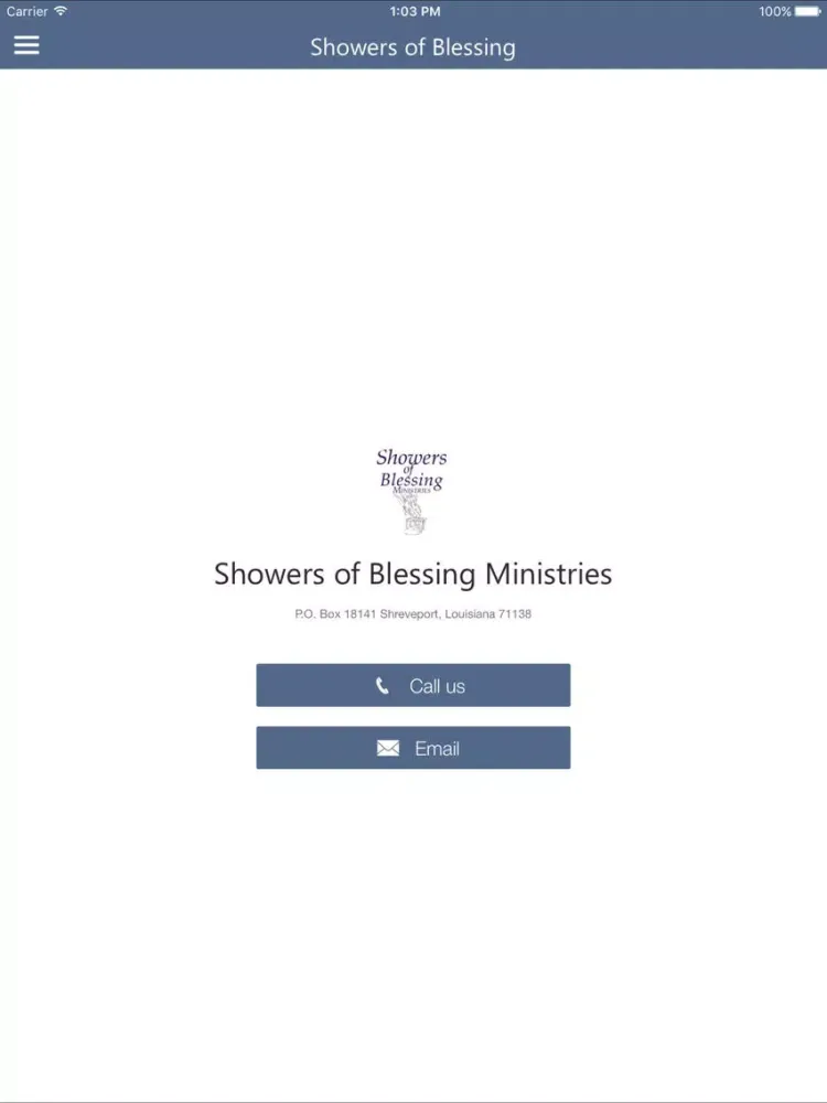 Showers of BlessingsMinistries iPad  스크린샷