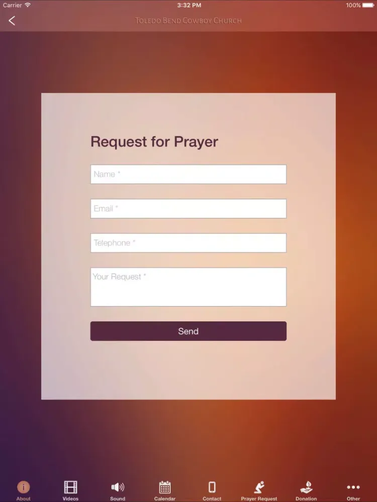 Toledo Bend Cowboy Church iPad  Screenshots