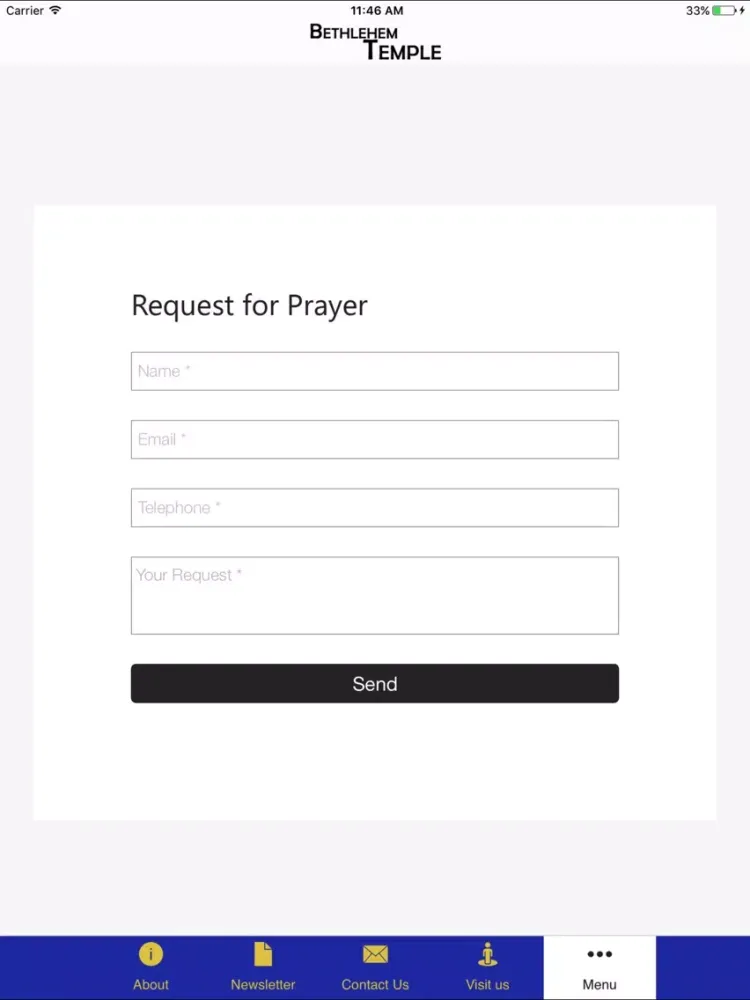 Bethlehem Temple Church iPad  Screenshots