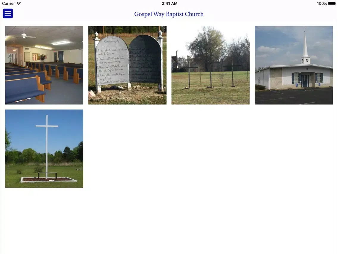 Gospel Way Baptist Church iPad  Screenshots