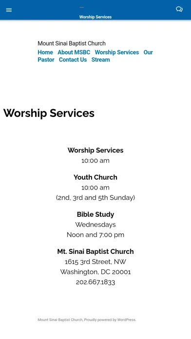 Mount Sinai Baptist Church স্ক্রিনশট