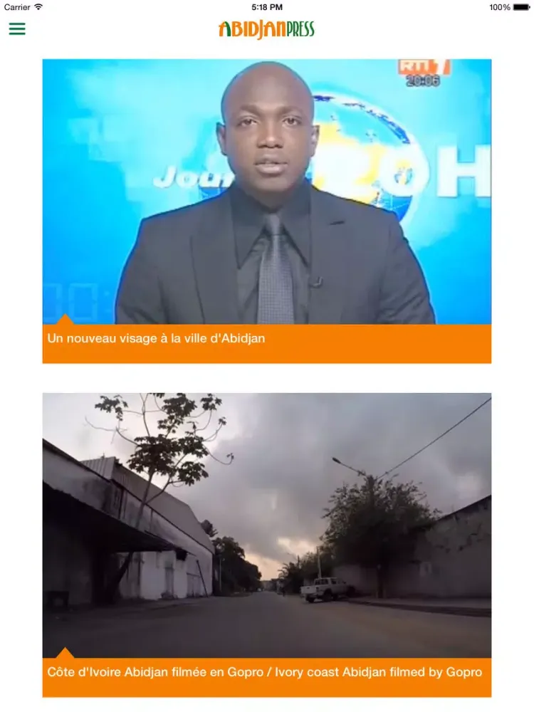 Captures d'écran de AbidjanPress iPad 