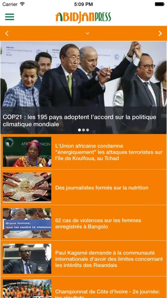 Captures d'écran de AbidjanPress