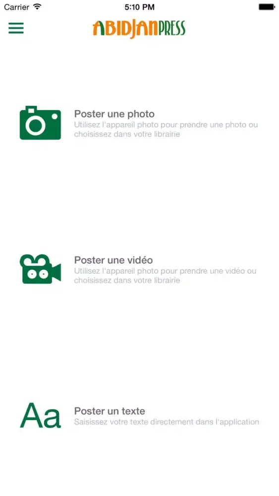 Captures d'écran de AbidjanPress