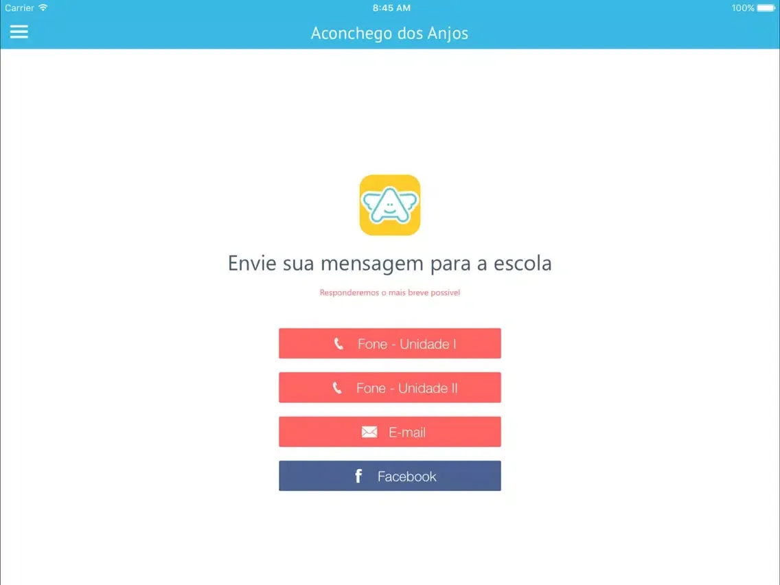Aconchego Escola do Bem iPad 應用截圖