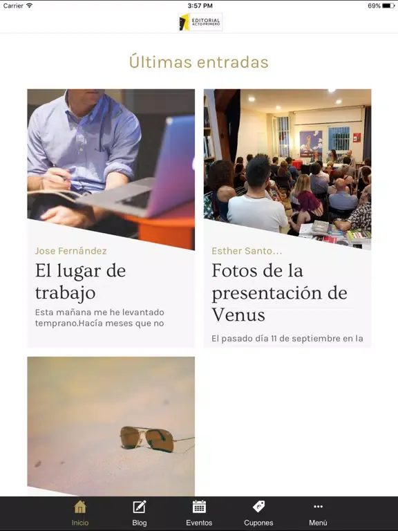 'Editorial Acto Primero' iPad  Screenshots