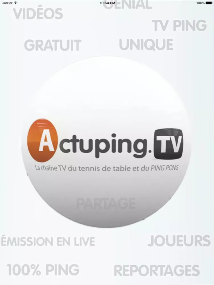 Captures d'écran de ActupingTV Tennis de Table iPad 