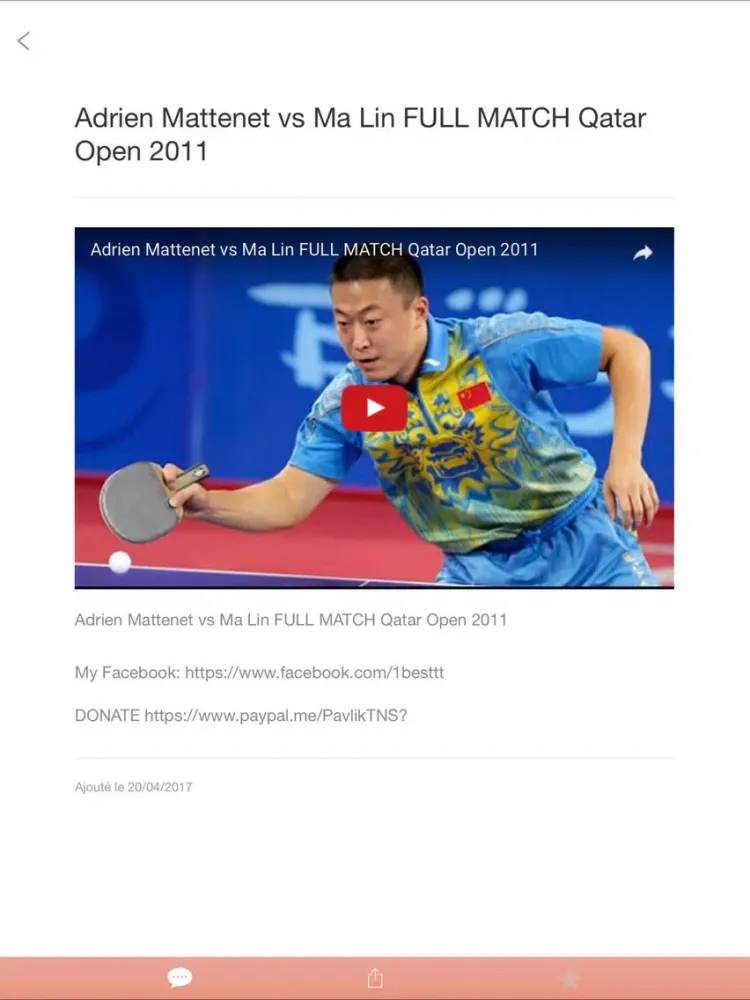 Captures d'écran de ActupingTV Tennis de Table iPad 