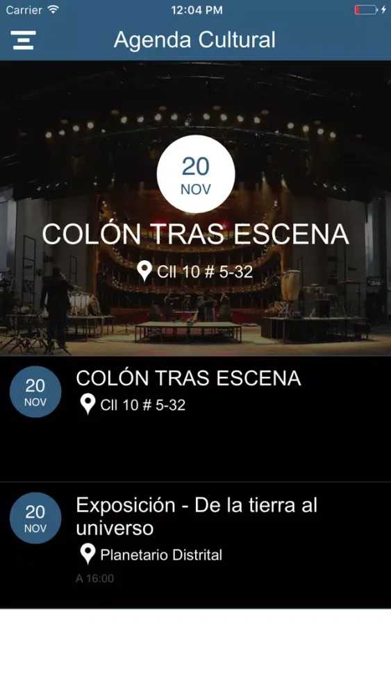 Скриншоты Agenda Cultural de Bogotá