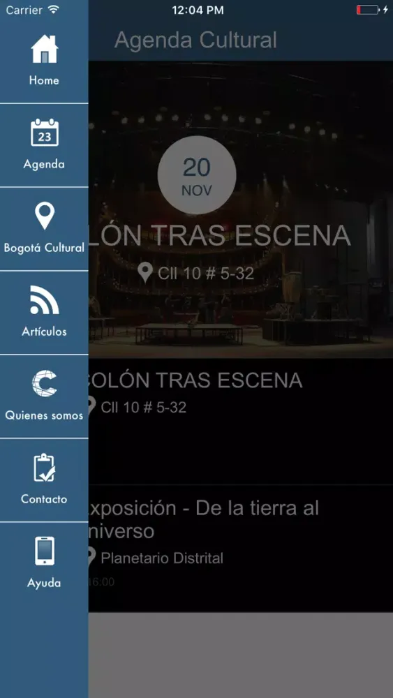 Скриншоты Agenda Cultural de Bogotá