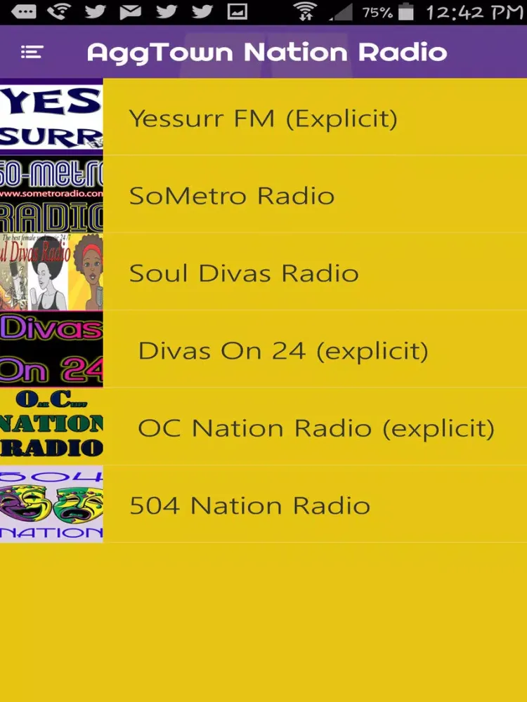 Captures d'écran de AggTown Nation Radio iPad 