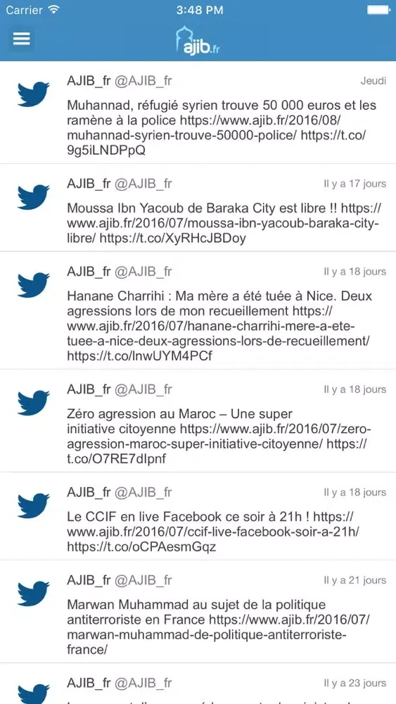 Captures d'écran de AJIB.fr