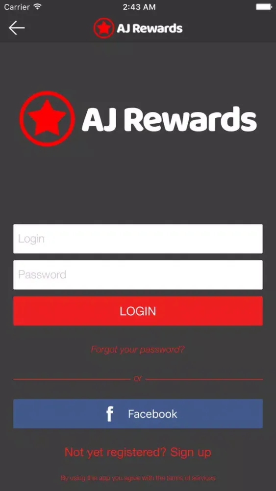 Captures d'écran de AJ Rewards