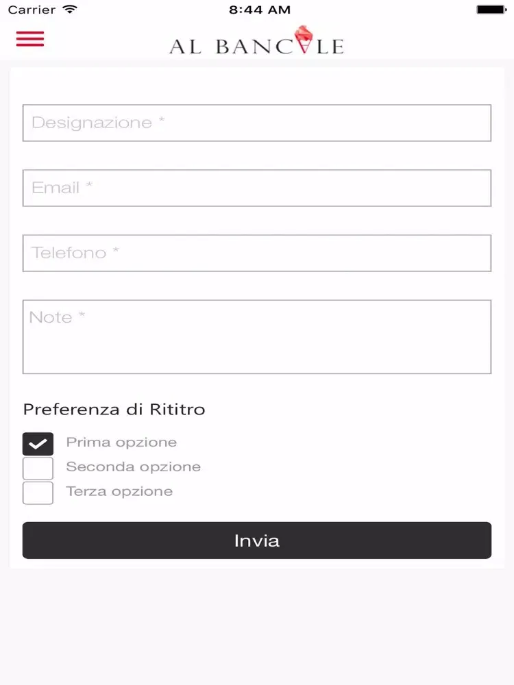 Zrzuty ekranu Al Bancale iPad 