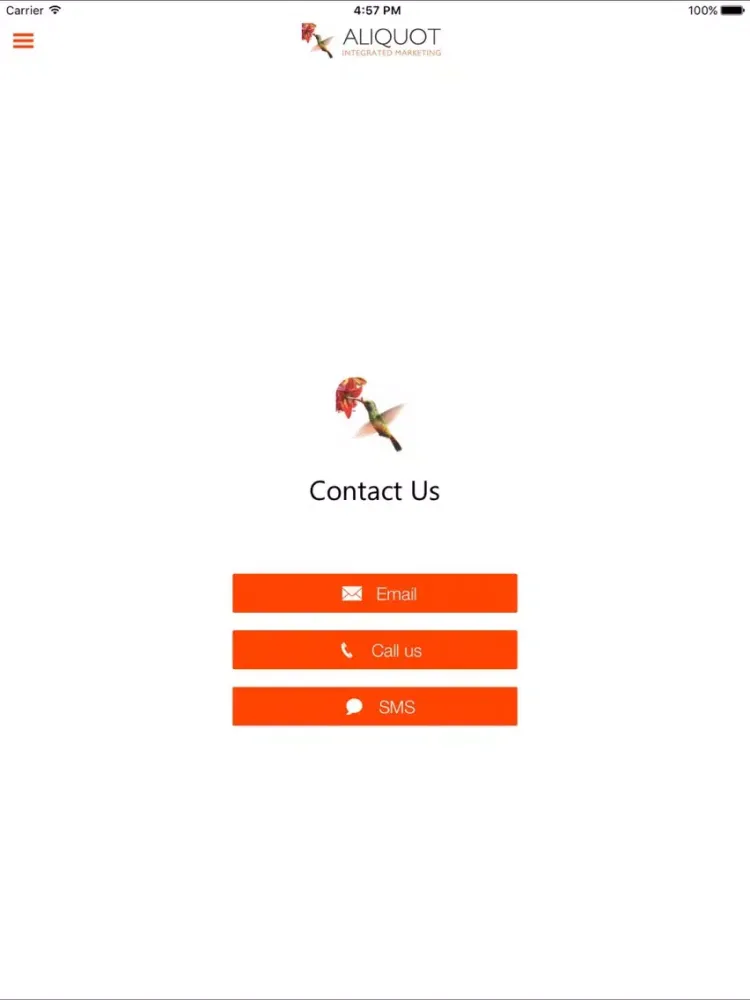 Captures d'écran de Aliquot Integrated Marketing iPad 