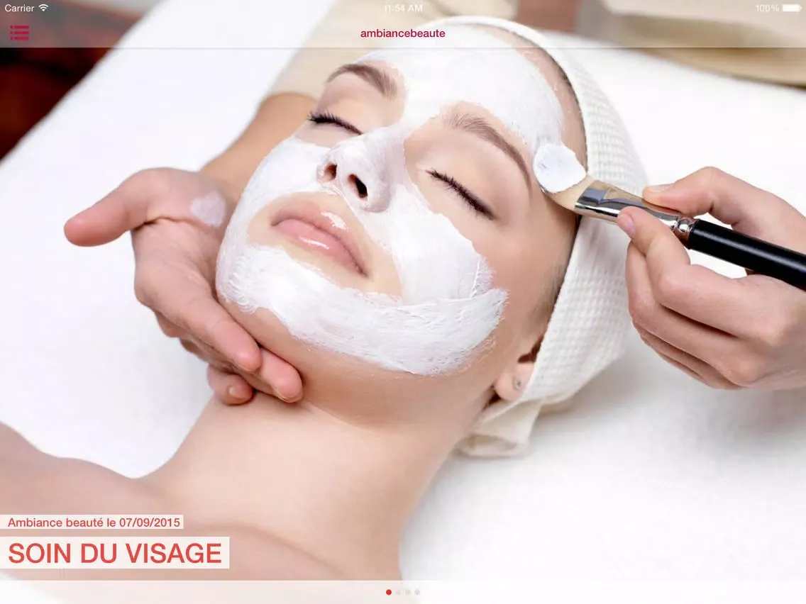 Tangkapan layar Ambiance Beauté iPad 