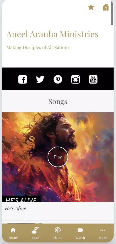 Capturas de pantalla de Aneel Aranha Ministries