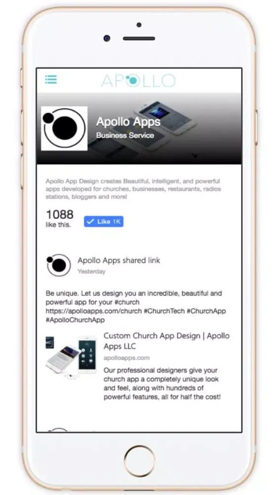 ภาพหน้าจอของ Apollo Apps