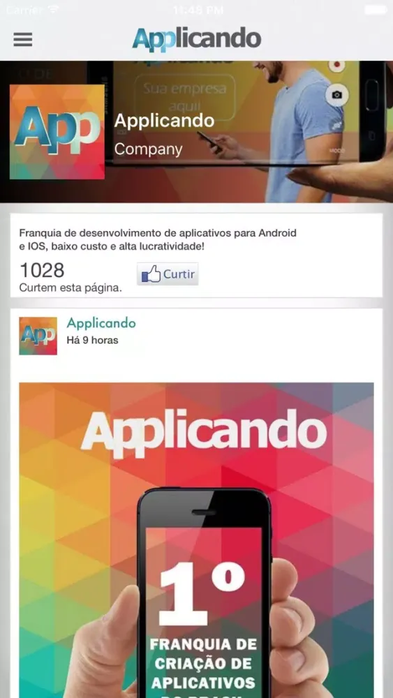Capturas de tela do Applicando