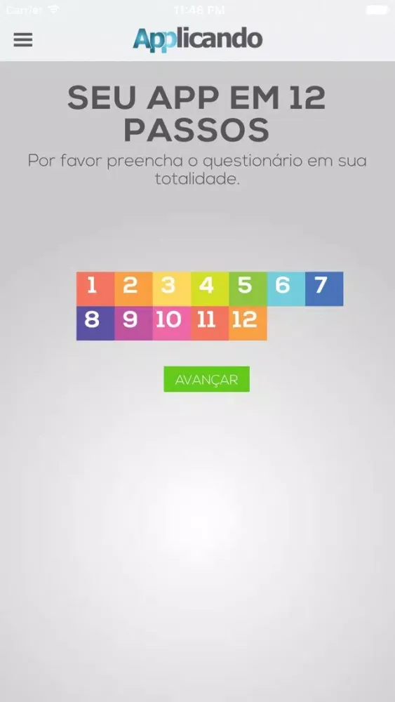 Capturas de tela do Applicando