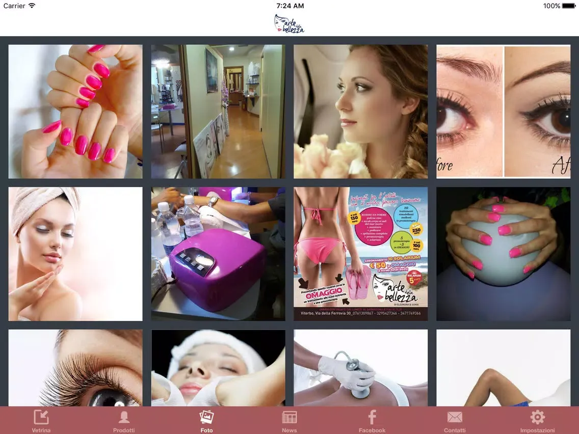 Ảnh chụp màn hình của Arte della Bellezza iPad 