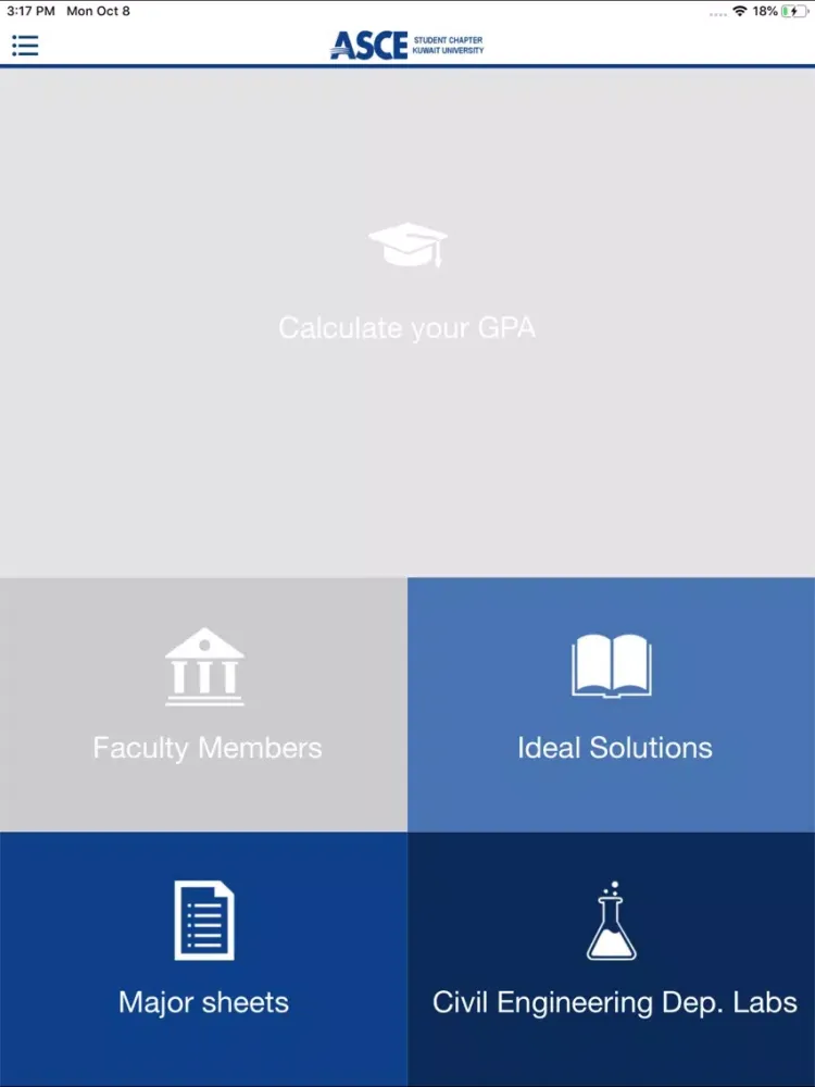 ASCE - Kuwait Student Chapter iPad  Ekran Görüntüleri