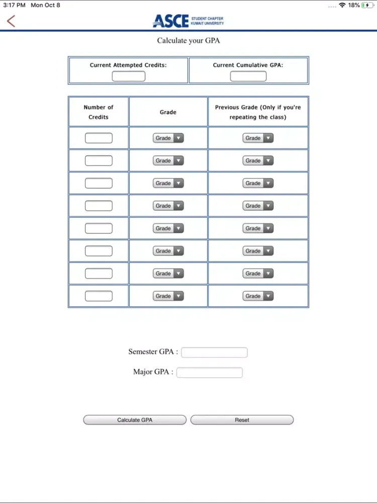 ASCE - Kuwait Student Chapter iPad  Ekran Görüntüleri