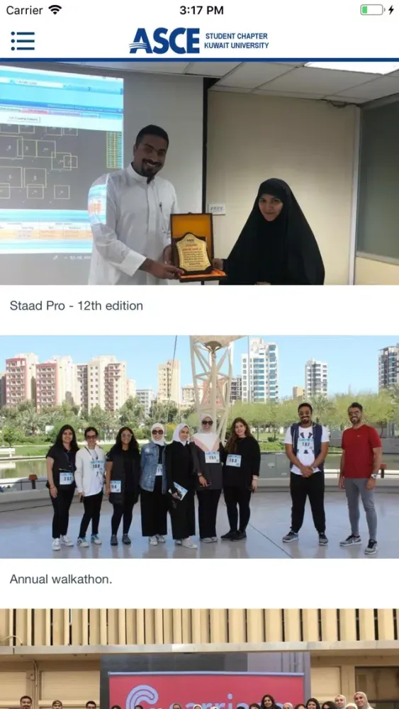 ASCE - Kuwait Student Chapter Ekran Görüntüleri