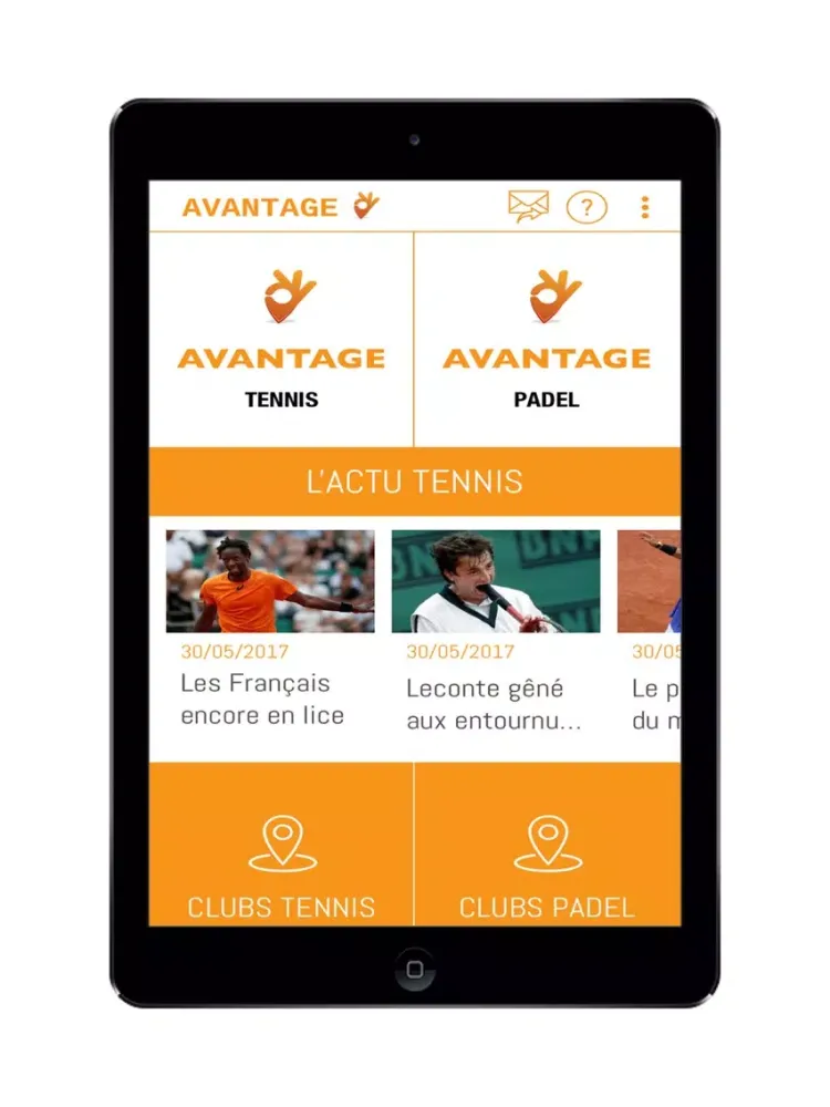 Screenshot di Avantage Tennis Padel iPad 