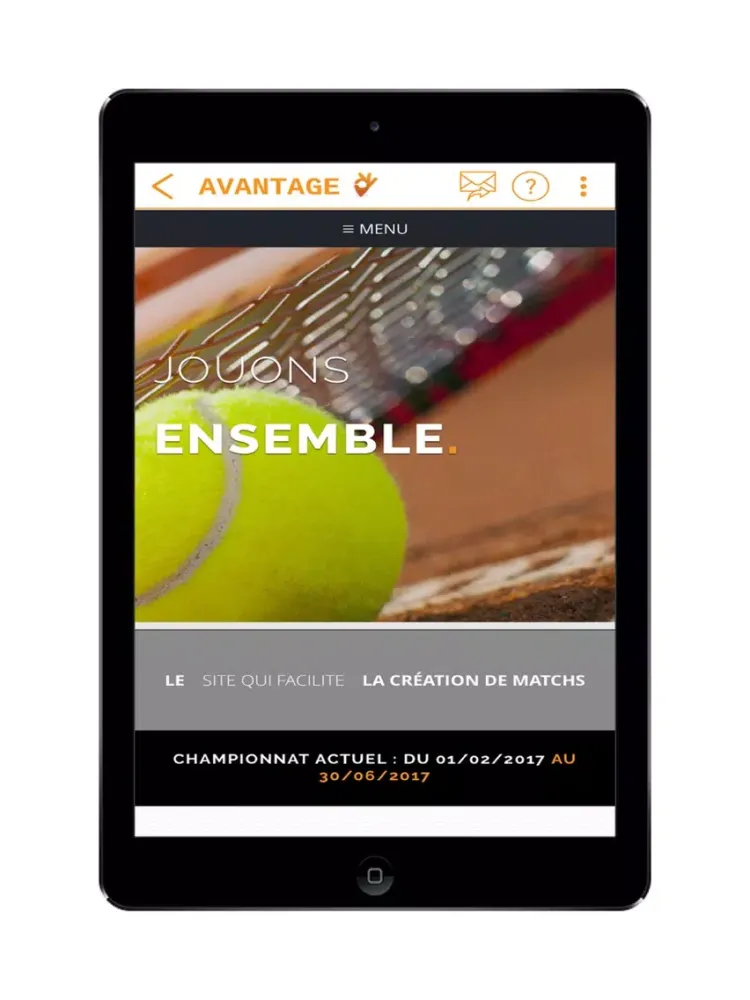 Screenshot di Avantage Tennis Padel iPad 