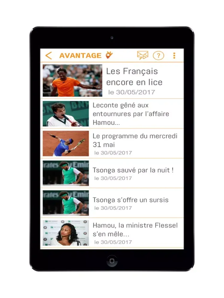 Screenshot di Avantage Tennis Padel iPad 