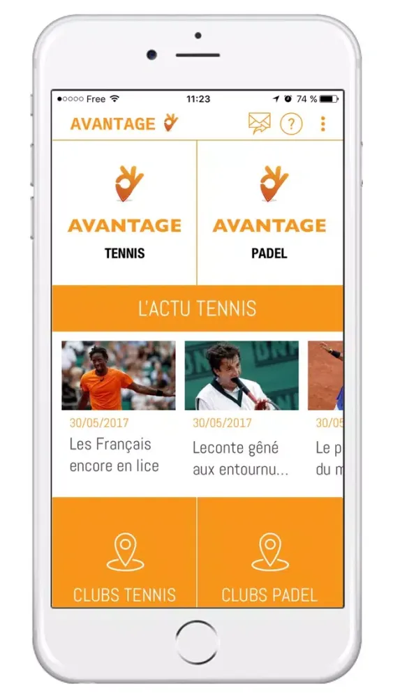 Screenshot di Avantage Tennis Padel