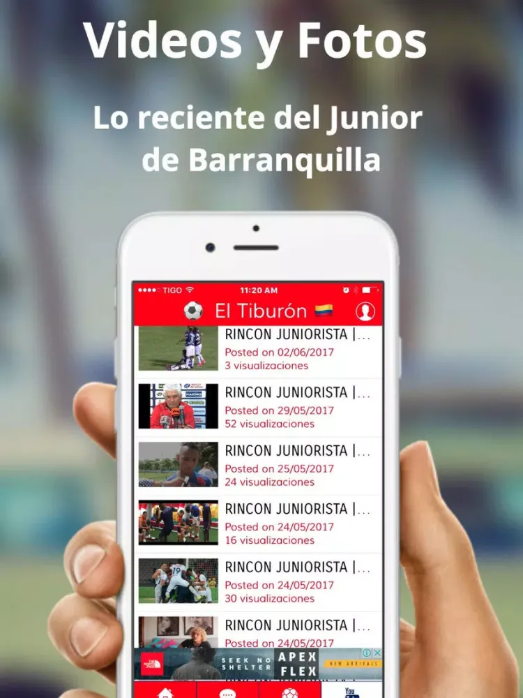 El Tiburón - Fútbol del Junior de Barranquilla iPad  স্ক্রিনশট