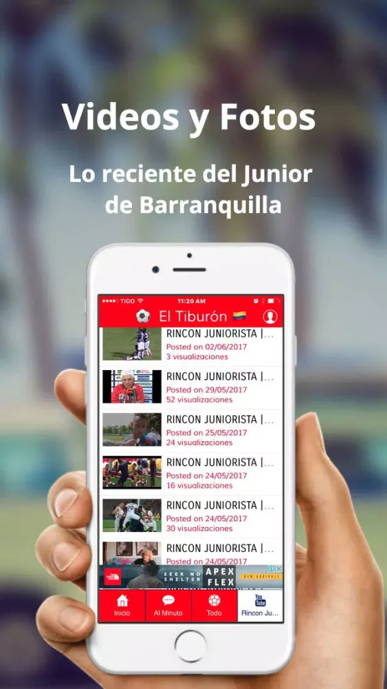 El Tiburón - Fútbol del Junior de Barranquilla স্ক্রিনশট