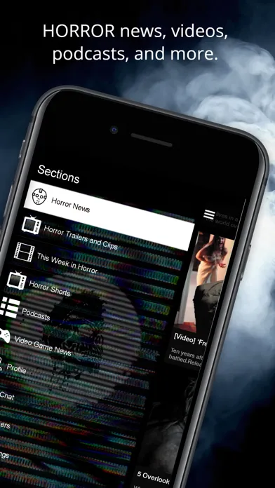 Capturas de tela do Bloody Disgusting
