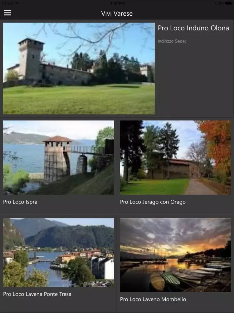 Capturas de pantalla de VIVI VARESE iPad 
