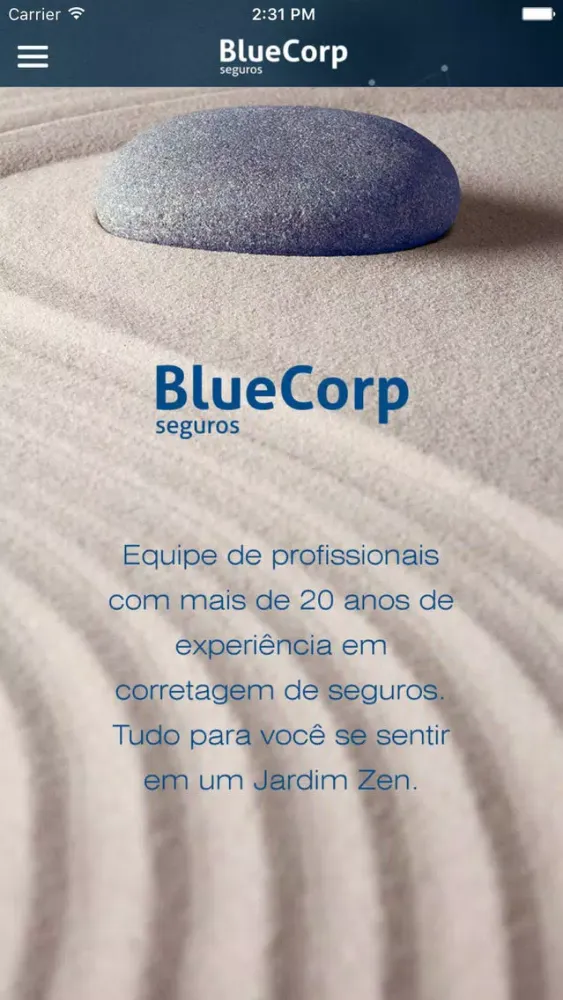 Screenshot di BlueCorp Seguros