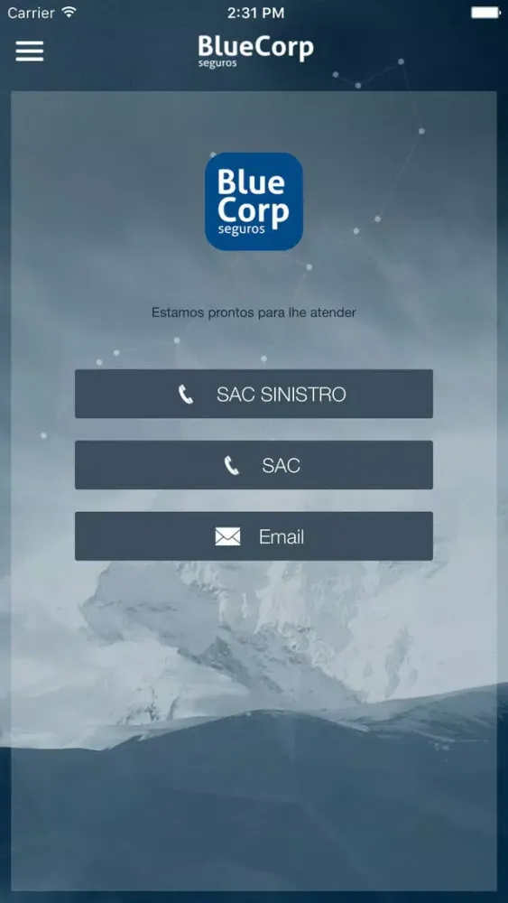 Screenshot di BlueCorp Seguros