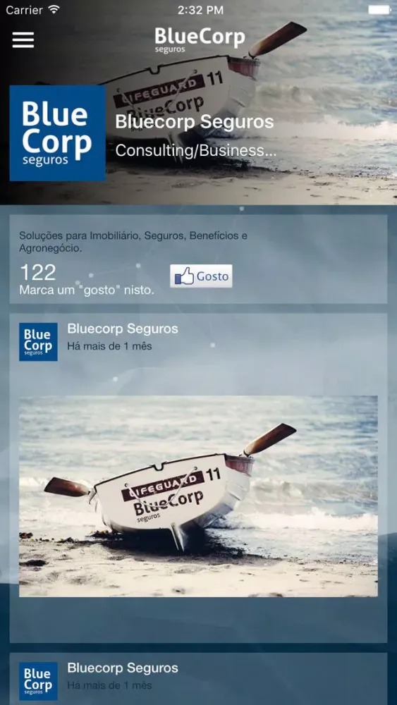 Screenshot di BlueCorp Seguros