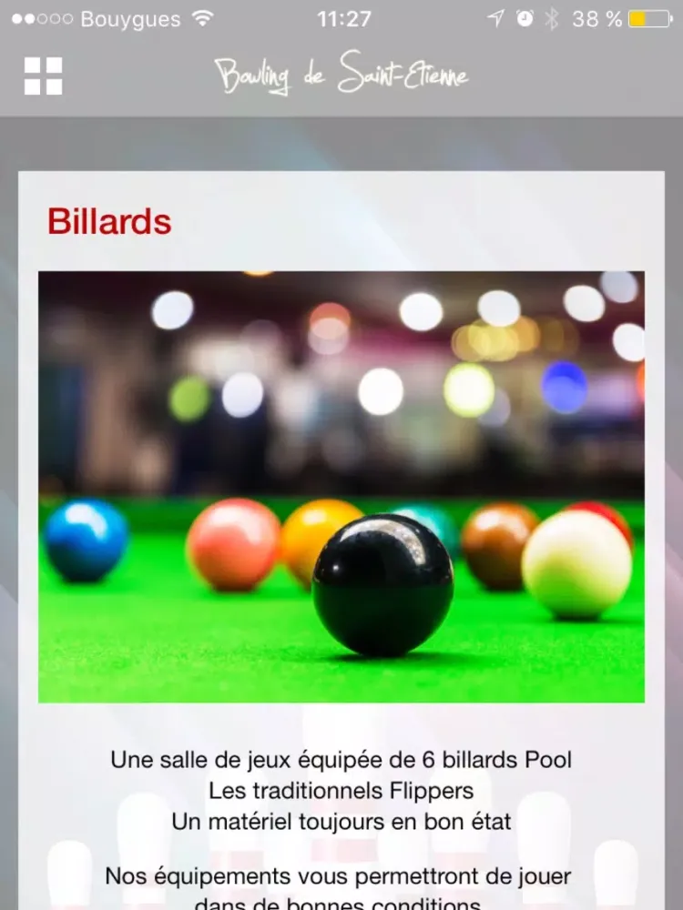 Ảnh chụp màn hình của Bowling Saint-Etienne iPad 