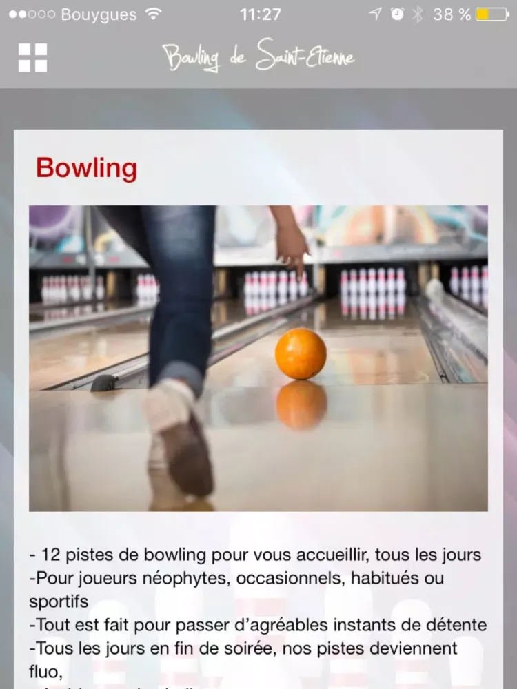 Ảnh chụp màn hình của Bowling Saint-Etienne iPad 