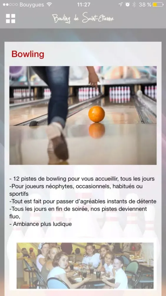Ảnh chụp màn hình của Bowling Saint-Etienne