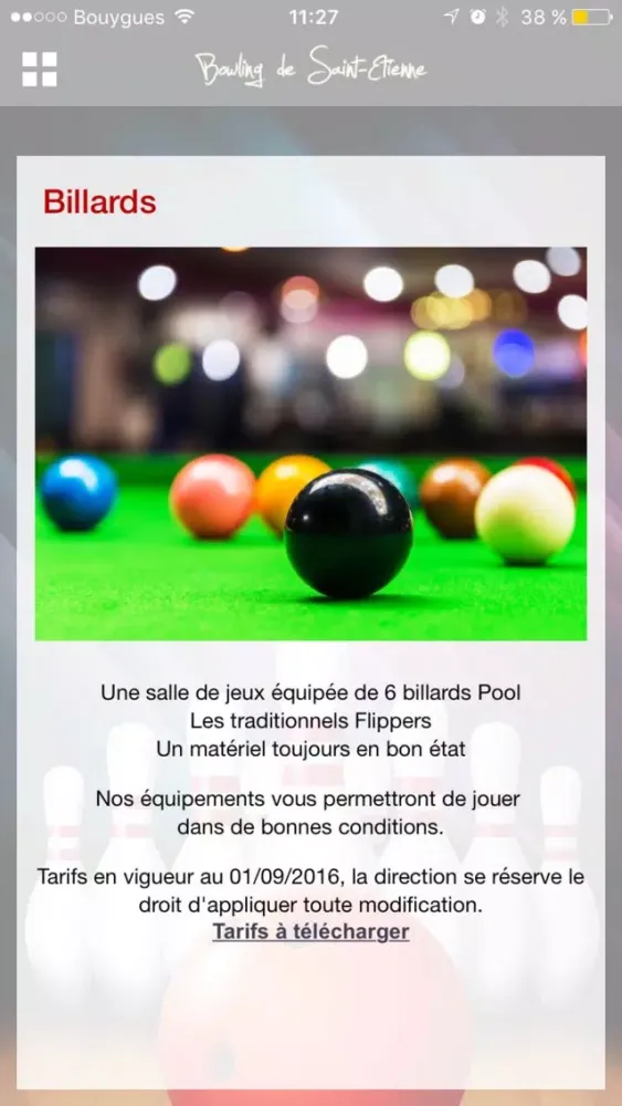 Ảnh chụp màn hình của Bowling Saint-Etienne