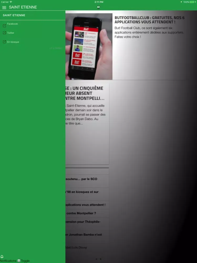 Скриншоты But! Saint-Étienne iPad 