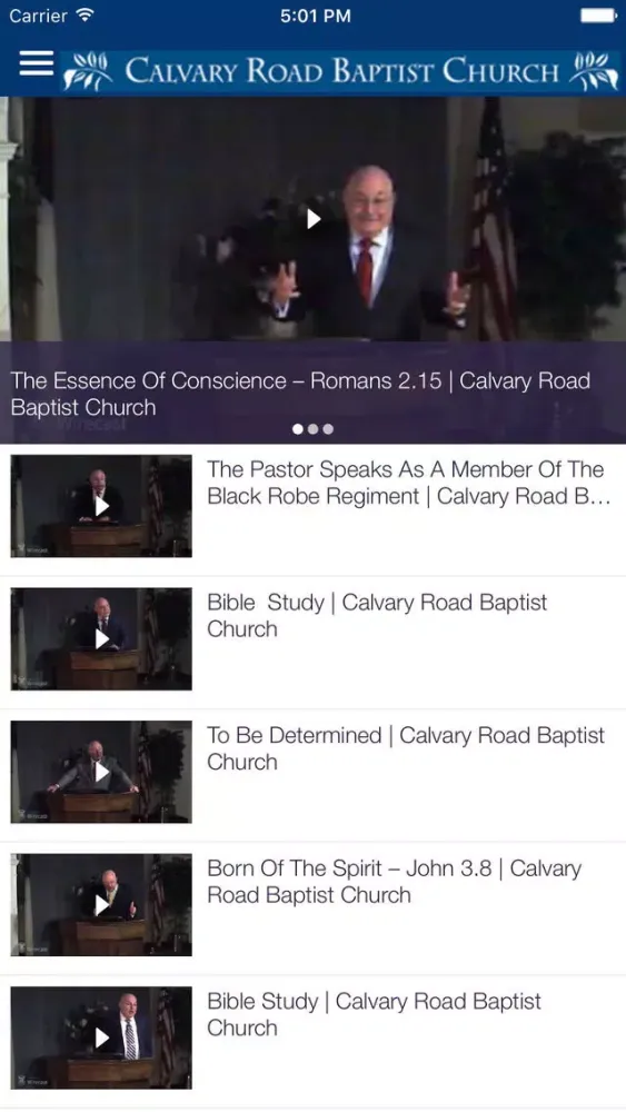 Calvary Road Baptist App Ekran Görüntüleri