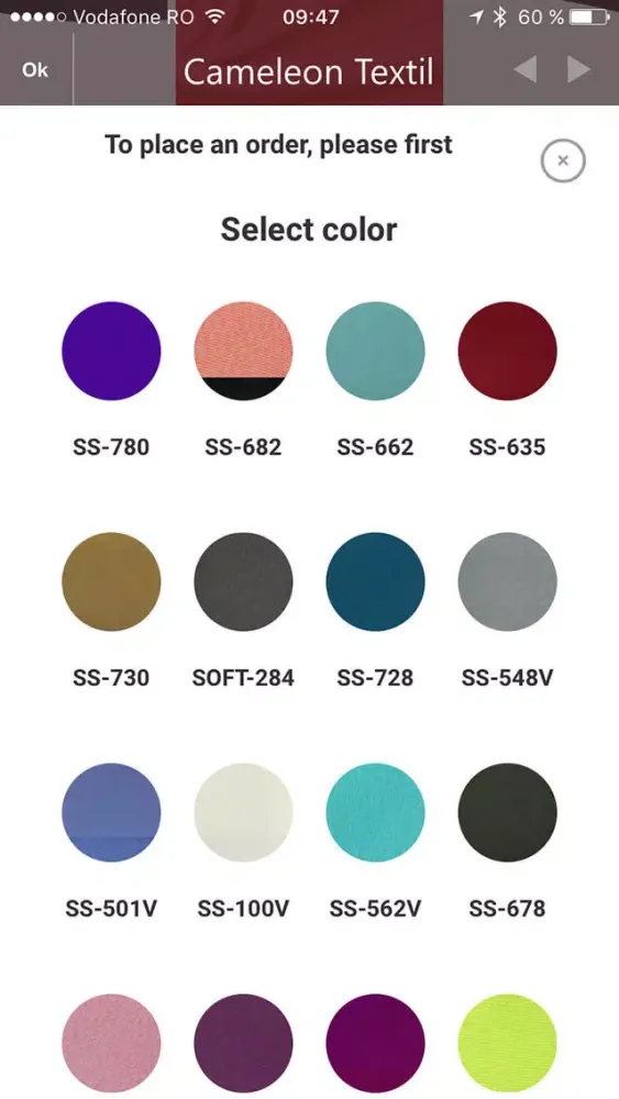 Cameleon Textil Screenshots