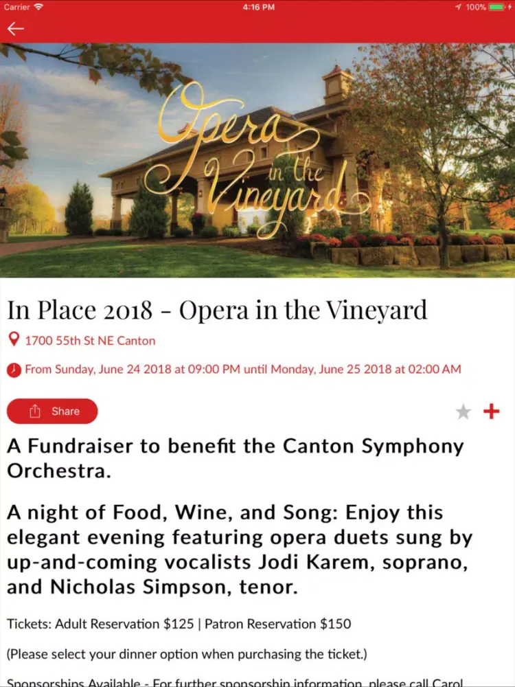 Canton Symphony Orchestra iPad  Screenshots