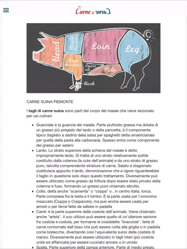 Screenshot di Carne & Carne iPad 