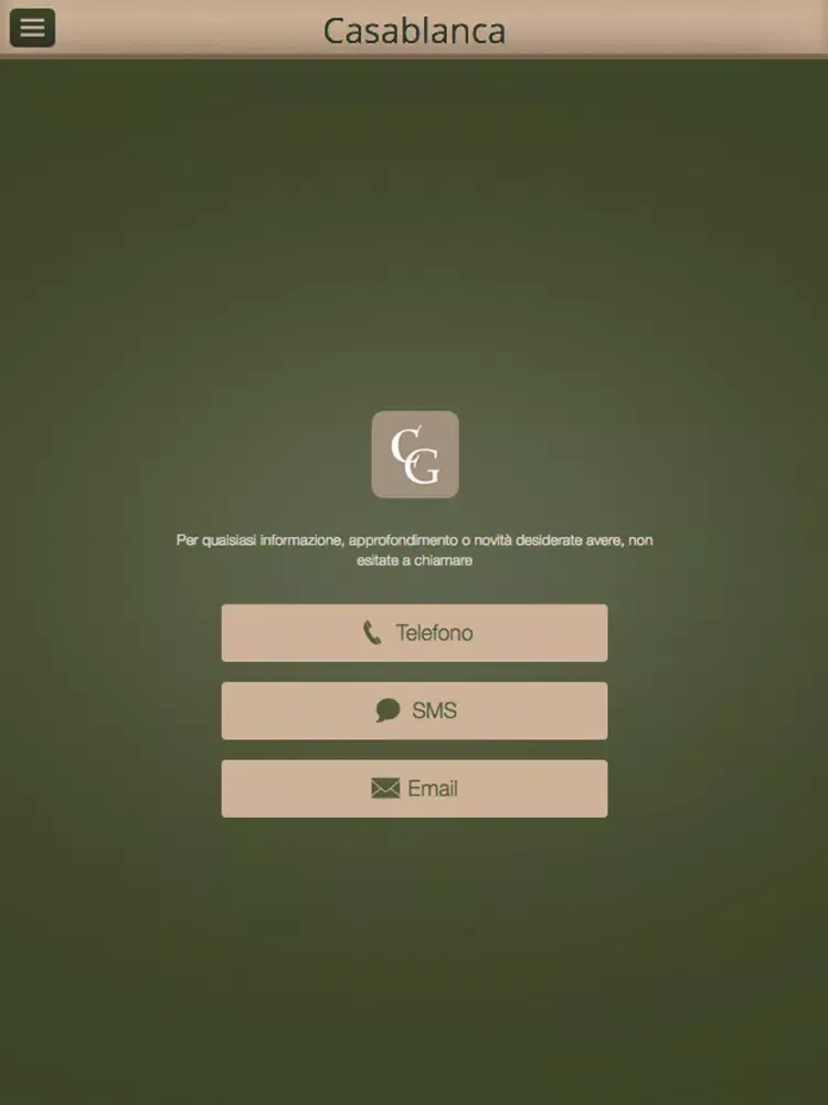 ภาพหน้าจอของ Giovanni Casablanca Consulting iPad 