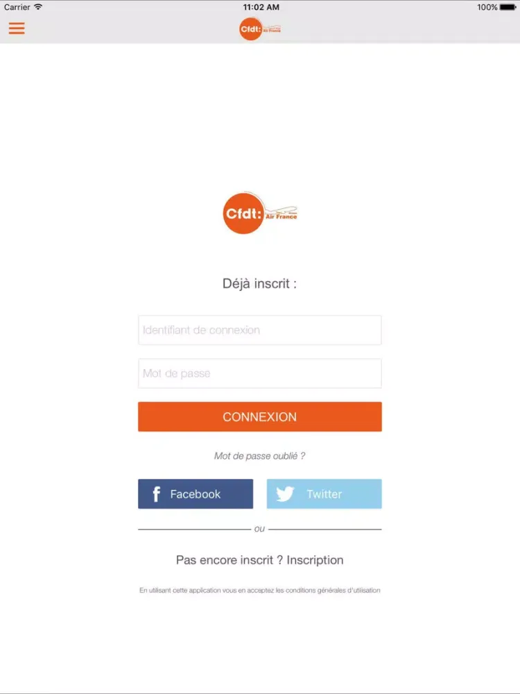 CFDT GROUPE AF iPad  Screenshots
